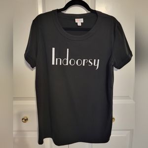 Women's Black "Indoorsy" Top